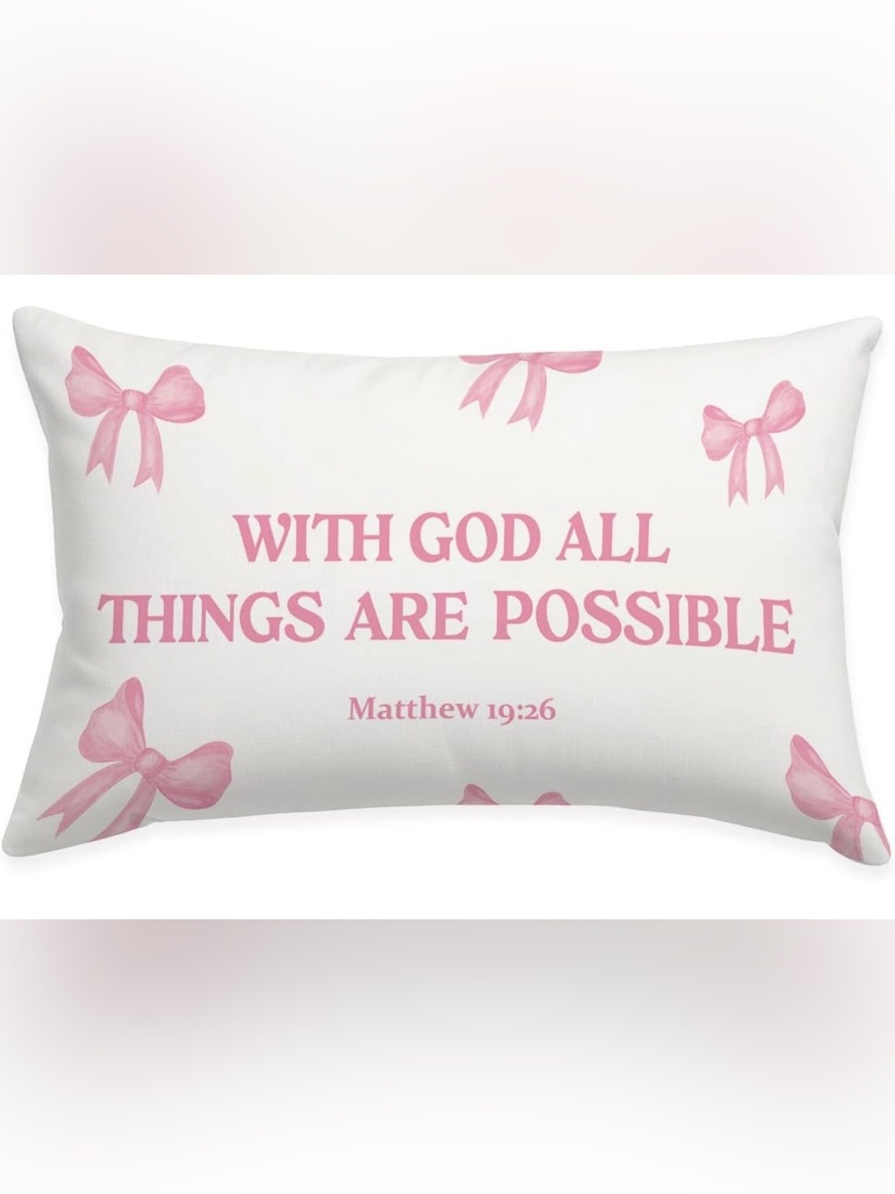 Christian scripture accent pillow cushion NEW home bedroom sleep church